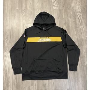 Jacksonville Jaguars Hoodie XXL Black Sweatshirt On Field NFL Nike Pullover